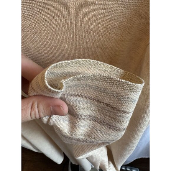 CHICOS Womens SWEATER Long Sleeve Light Cream Turtleneck Size‎ 2 (L/12) SOFT - Picture 4 of 8